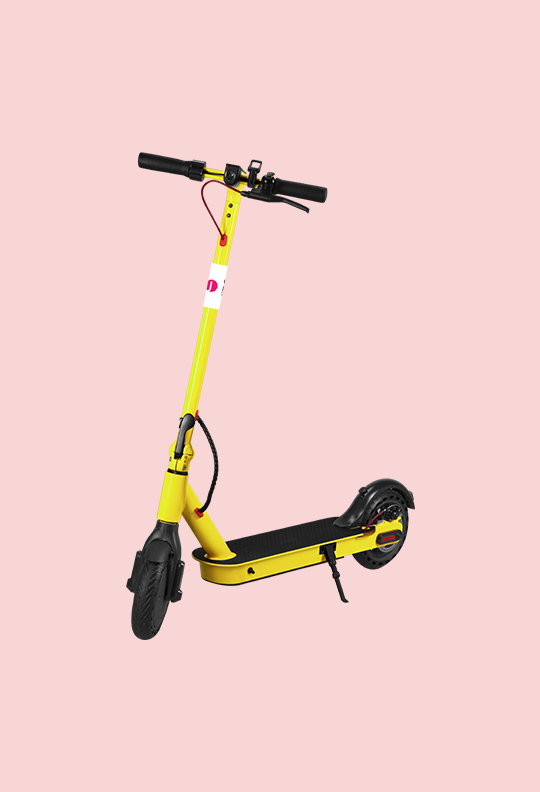 jibo elektrikli scooter sarı